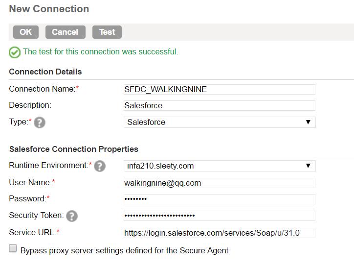 SFDC Connection Successful